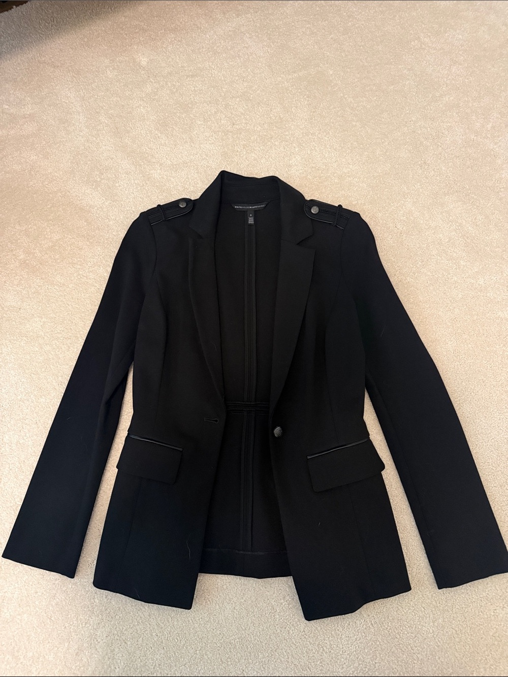 WHBM Black Women's Tailored Blazer Jacket